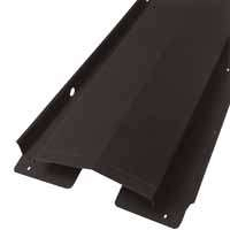 Lomanco LomanCool VUR10BR Series Ridge Vent, 3/12 to 8/12 Roof Pitch, 10 ft L, Aluminum, Brown