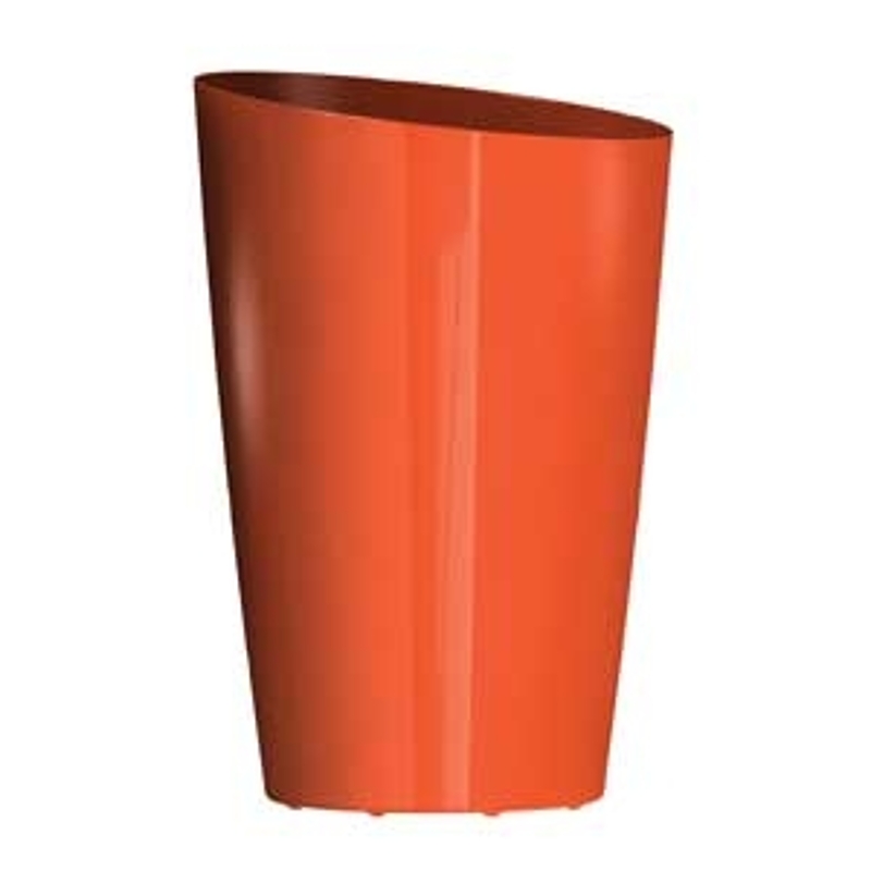 DCN 2209-40 Planter, 9 in Dia, 13-1/2 in H, Orange