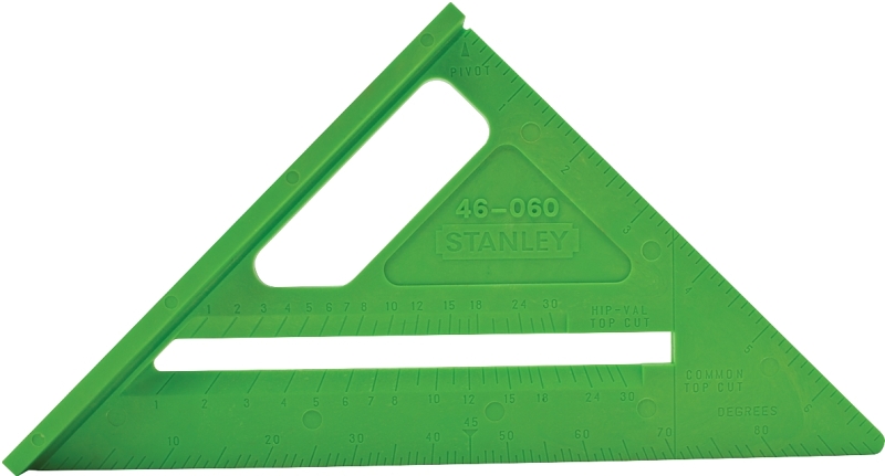 STANLEY Quick Square Series 46-060 Pocket Square, SAE Graduation, ABS, 6-7/8 in L
