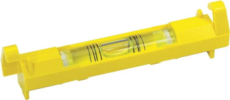 STANLEY 42-193 Line Level, 3-3/32 in L, 1-Vial, 2-Hang Hole, ABS, Yellow