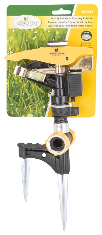 Landscapers Select GS11076 Pulsating Sprinkler Head, 3/4 in Connection, Female/Male, Metal