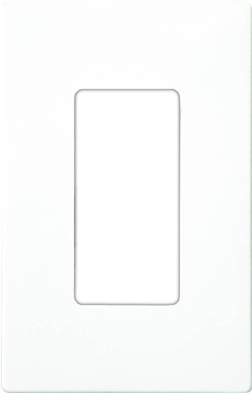 Eaton Cooper Wiring PJS PJS26W Wallplate, 4-7/8 in L, 3-1/8 in W, 1 -Gang, Polycarbonate, White, High-Gloss