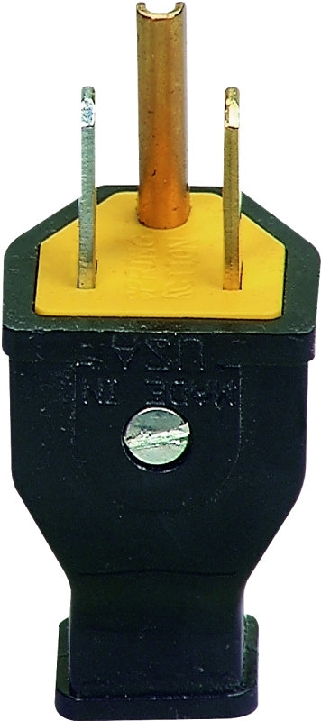 Eaton Wiring Devices SA399 Electrical Plug, 2 -Pole, 15 A, 125 V, NEMA: NEMA 5-15, Black