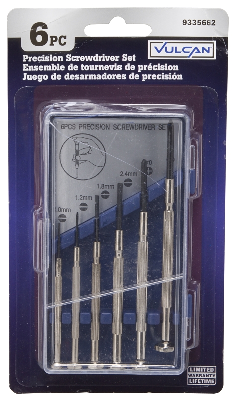 Vulcan JL36001 Screwdriver Set, 6-Piece, Steel, Chrome, Chrome