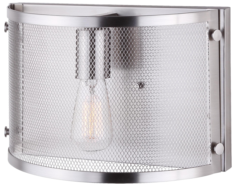 Canarm BECKETT Series IWL626A11BN Wall Light, 100 W, Incandescent Lamp, Brushed Nickel Fixture