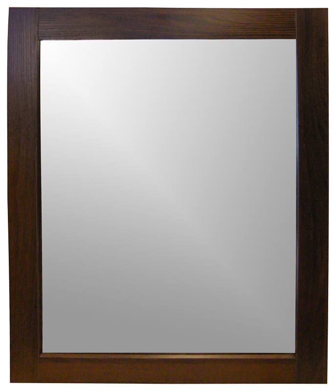 Luxo Marble Econo Luxe Series ECONO LUXE MR30B Mirror, 30 in L, 24 in W, Brown Frame