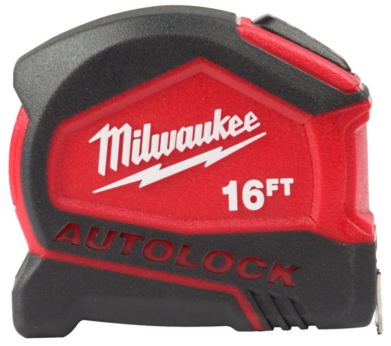 Milwaukee 48-22-6816 Tape Measure, 16 ft L Blade