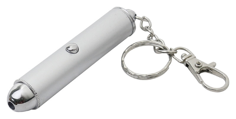 Vulcan HBJ-001 Key Chain, Snap Key Ring Ring, 7/8 in Dia Ring, ABS/Aluminum Case, Silver
