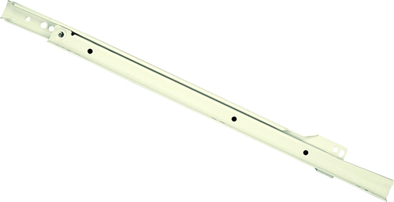 Knape & Vogt 1805H WH 550 Drawer Slide, 75 lb, 550 mm L Rail, 12.5 mm W Rail