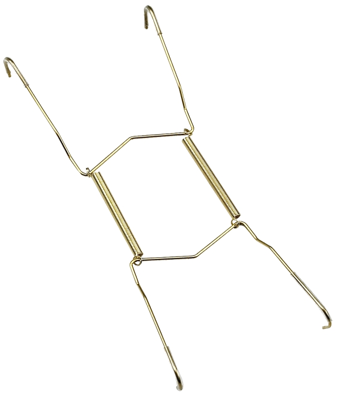 Onward 2811BR Plate Hanger, 11 in L x 8 in W Dimensions, Metal, Brass