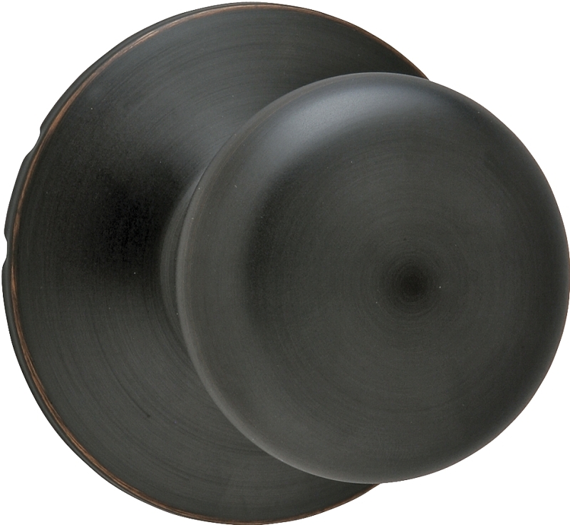 Schlage F170 PLY716 Dummy Knob, Knob Handle, Round Design, Aged Bronze, Residential, Includes: Mounting Hardware, Metal