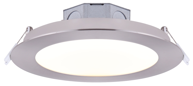 Canarm DL-6-15RR-BN-C Downlight, 820 Lumens, 7.2 in H x 7.2 in W x 2.09 in D Dimensions, 3000 K Color Temp, 120 V