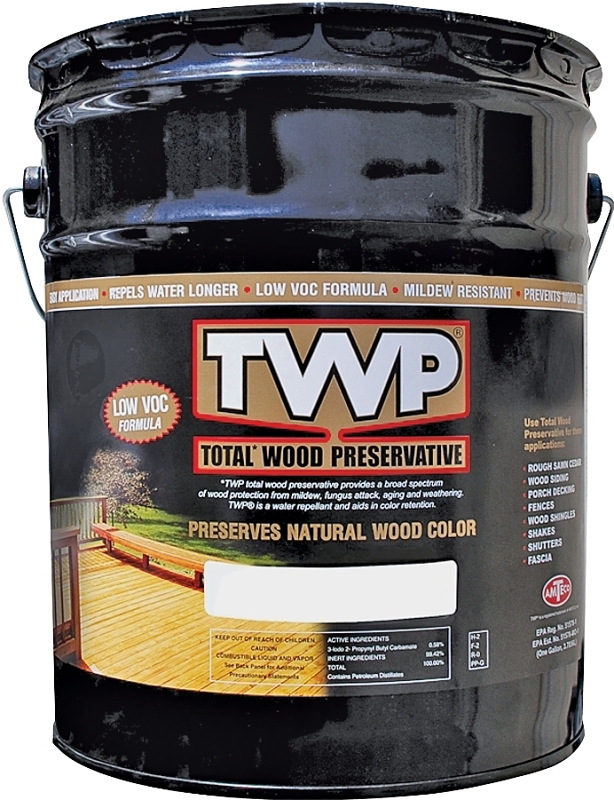 TWP 1500 Series TWP-1516-5 Wood Preservative, Rustic Oak, Liquid, 5 gal, Can