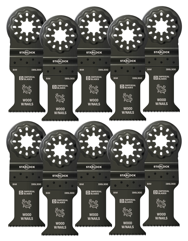 Imperial Blades Starlock IBSL300-10 Standard Blade, 18 TPI, Bi-Metal, 10/PK