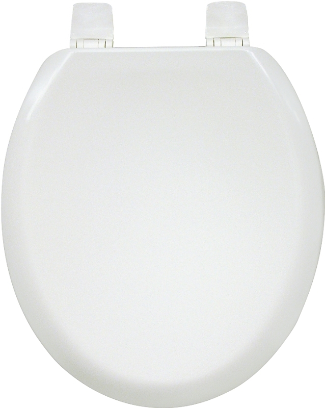 Bemis 5000-000 Toilet Seat, Wood, White, Adjustable Hinge