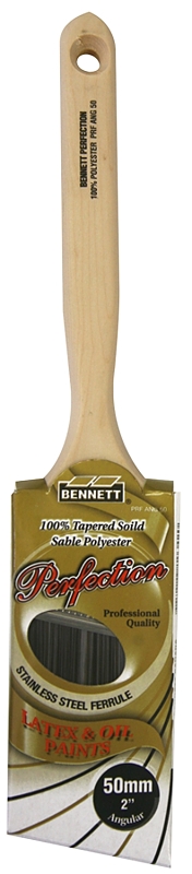 Bennett PRF ANG 50 Paint Brush, Hardwood Handle, 2 in W, Polyester Bristle