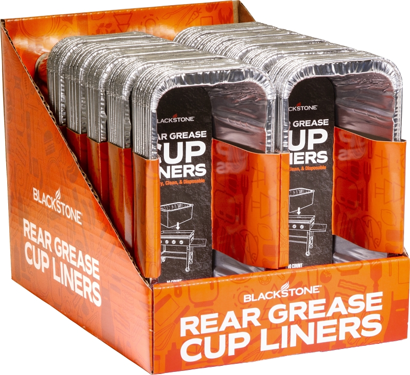Blackstone 5017 Grease Cup Liner, Aluminum, Silver, For: Rear Grease Management System Cups