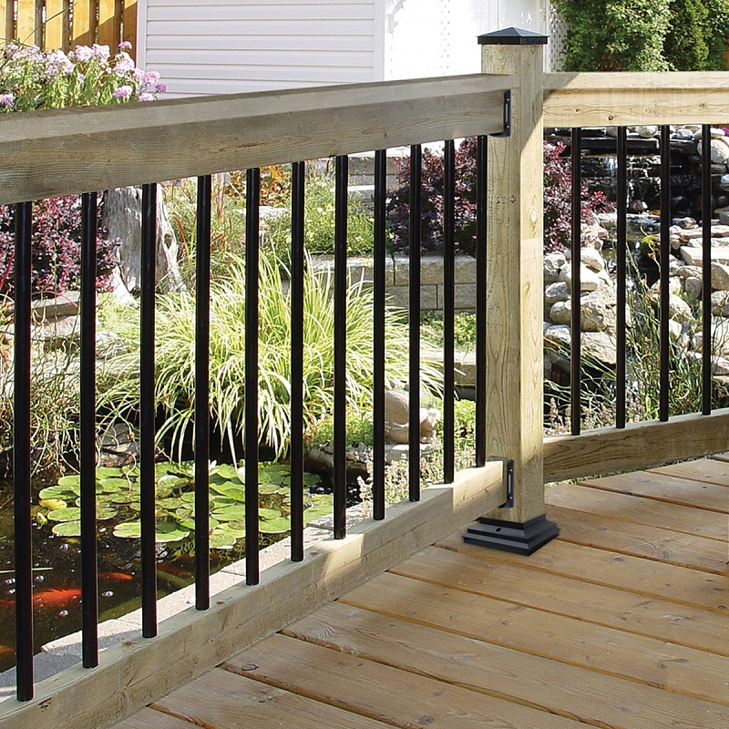 Nuvo Iron RDPS32 Tubing Baluster, 32 in L, Round, Steel, Galvanized