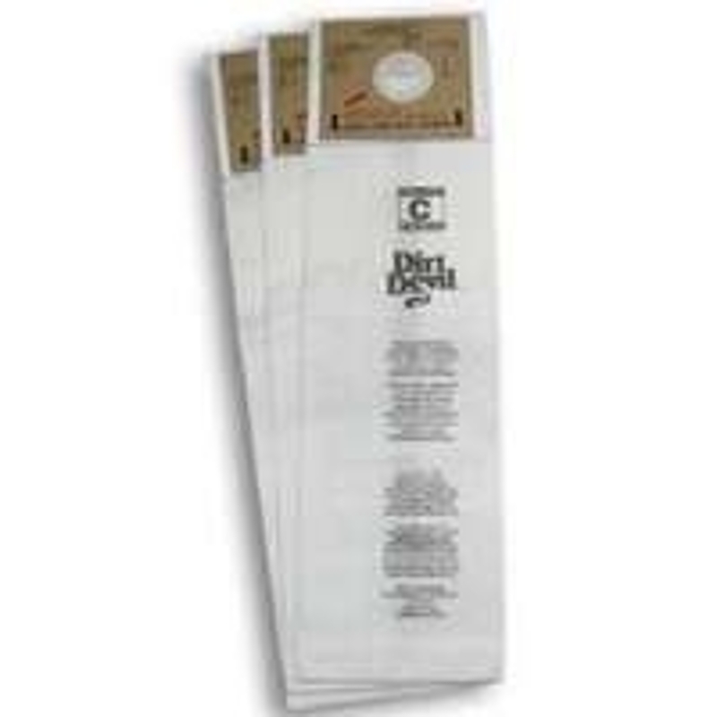 Dirt Devil 3-700147-001 Vacuum Cleaner Bag, Paper, For: Deluxe and MVP Upright Vacuum Cleaners
