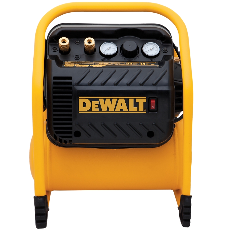 DeWALT DWFP55130 Quiet Trim Compressor, 2.5 gal Tank, 1.1 hp, 120 V, 200 psi Pressure, 4 scfm Air
