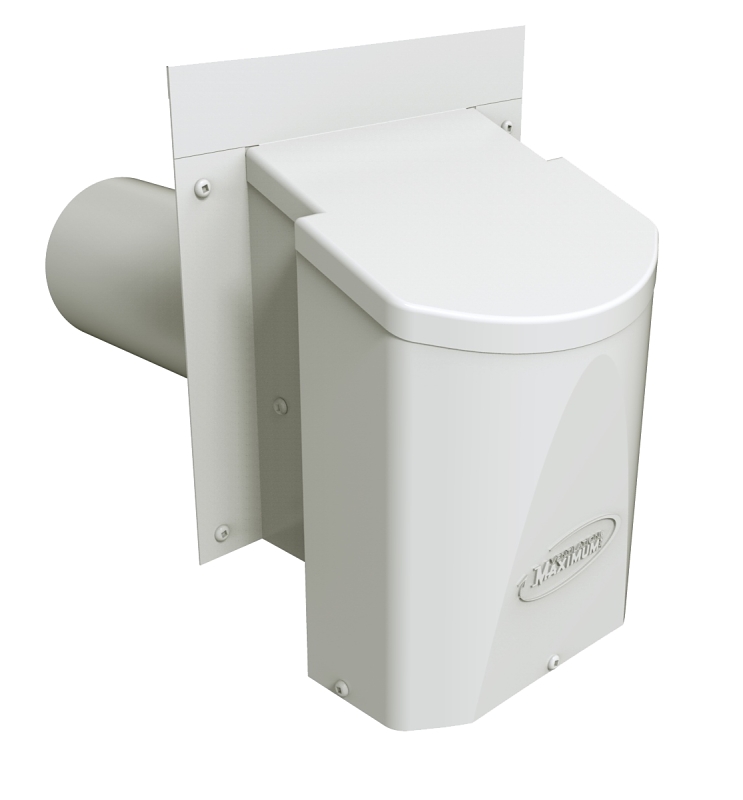 Ventilation Maximum AF4-BL Exhaust Trap, 9 in OAW, Steel, White