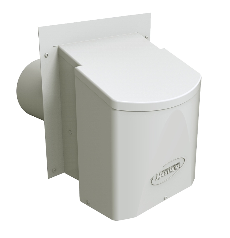 Ventilation Maximum AF6-BL Exhaust Trap, 11 in OAW, Steel, White