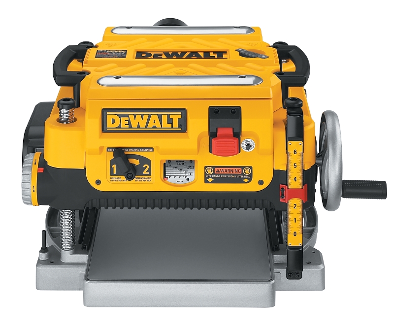 DeWALT DW735 Thickness Planer with Three Cutter, 15 A, 2 hp, 13 in W Planning, 1/8 in D Planning
