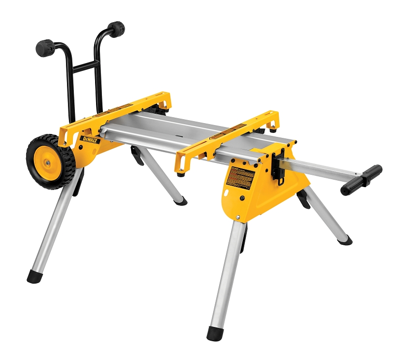 DeWALT DW7440RS Rolling Table Saw Stand, 200 lb, 19-3/4 in W Stand, 33-1/2 in D Stand, 9 in H Stand, Aluminum