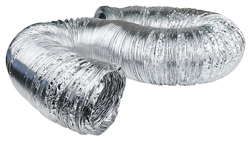 DUNDAS JAFINE AF525 Flexible Duct, 5 in, 25 ft L, Aluminum