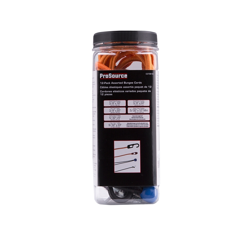ProSource FH4035 Stretch Cord, Polypropylene, Hook End