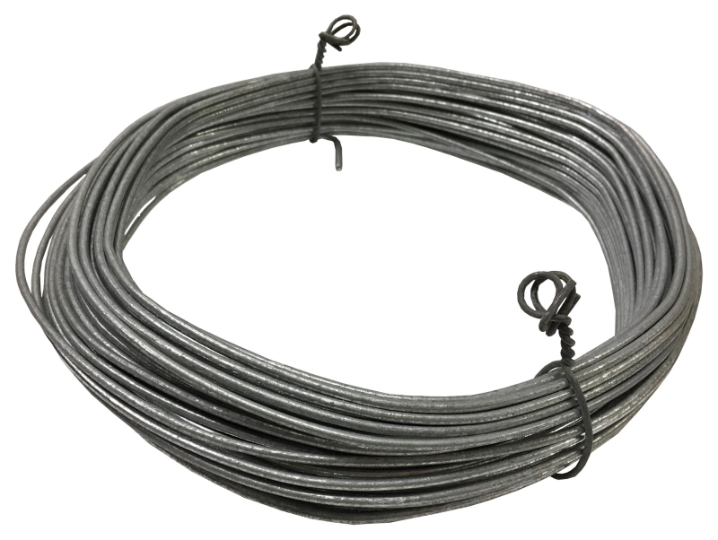 Acculink Fence & Wire Coil Bottom Wire, 100 ft L, Galvanized, Tensile