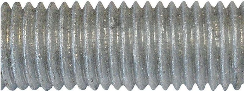 PFC TR-1002 Threaded Rod, 1/2-13 in Thread, 12 ft L, A Grade, Carbon Steel, Galvanized, NC Thread