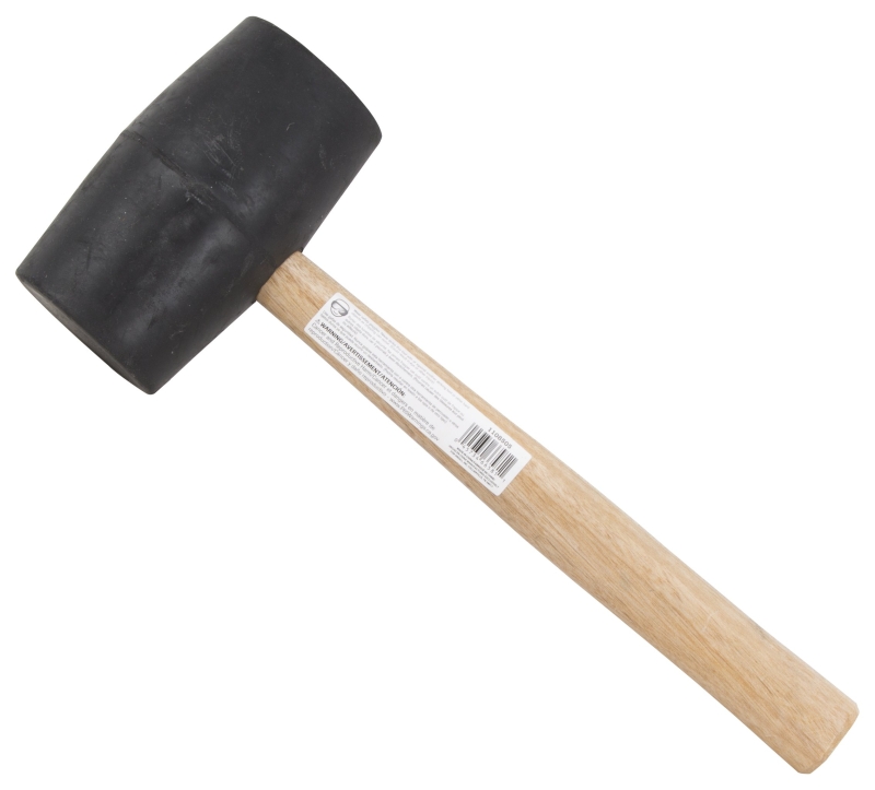 Vulcan JLO-034 Mallet, 32 oz Head, Double-Faced Head, Rubber Head, 13-1/4 in OAL