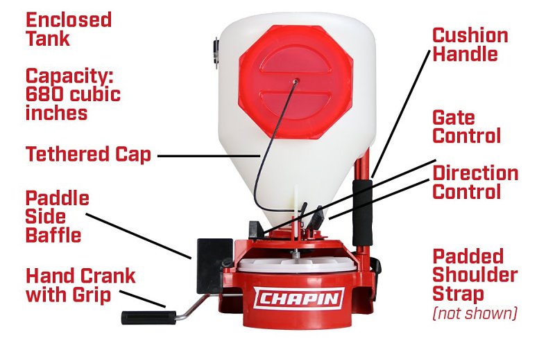 Chapin 8700A Spreader, 680 cu-in Hopper