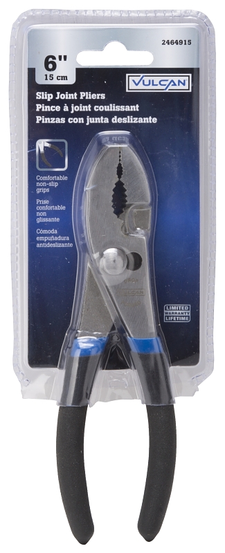 Vulcan PC916-21 Slip Joint Plier, 6 in OAL, 1 in Jaw Opening