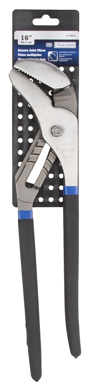 Vulcan JLW5300 Groove Joint Plier, 16 in OAL, 2-1/2 in Jaw, Black & Blue Handle, Non-Slip Handle, 2-1/2 in W Jaw