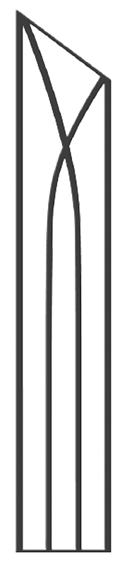 Nuvo Iron VSRP Stair Rail Panel, Veneziani Style, Black
