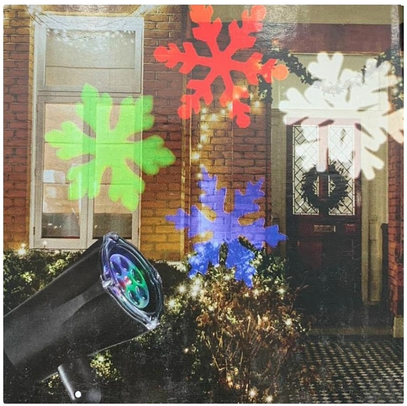 Hometown Holidays 92410 Motion Projector, 300 mA, 120 V, LED Lamp, Blue/White Light, Black