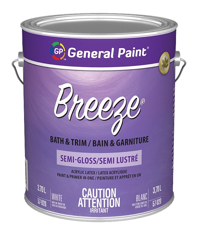 General Paint GE0057354-16 Interior Paint, Eggshell, Clear, 3.44 L, Latex Base