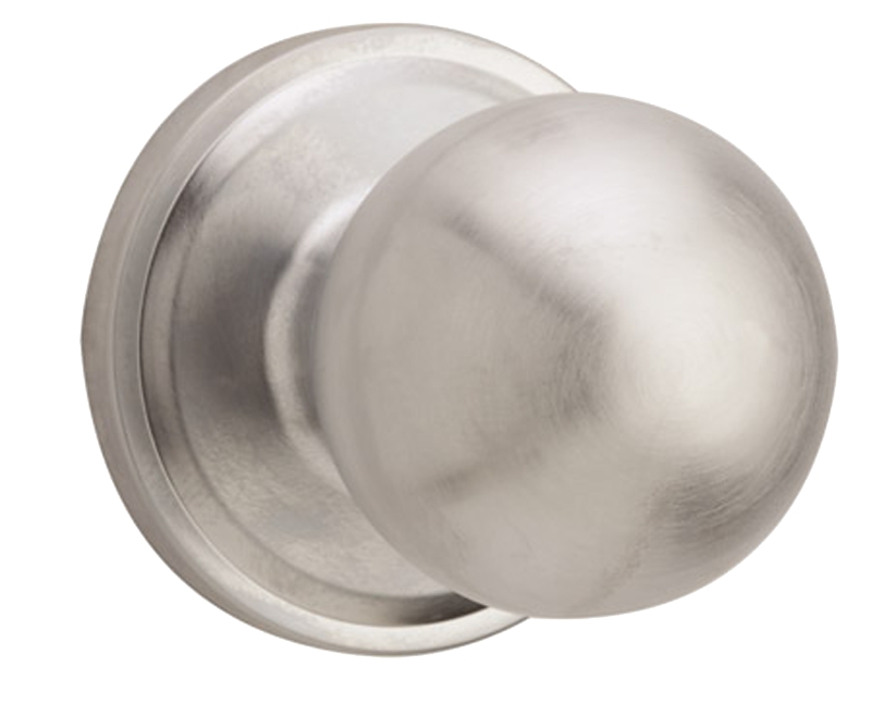 Weiser Huntington Series 9GA1010-022 Passage Door Knob, 2-1/8 in Dia Knob, Satin Chrome