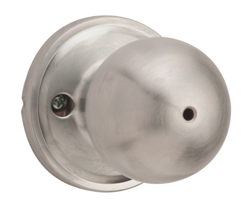 Weiser Huntington Series 9GA3310-021 Privacy Door Knob, 2-1/8 in Dia Knob, Satin Chrome