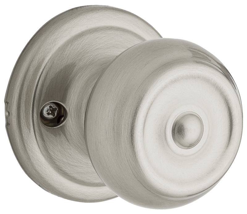 Weiser Phoenix GA12 P15 Dummy Door Knob, 2-3/16 in Dia Knob, 1-3/8 to 1-3/4 in Thick Door, Satin Nickel