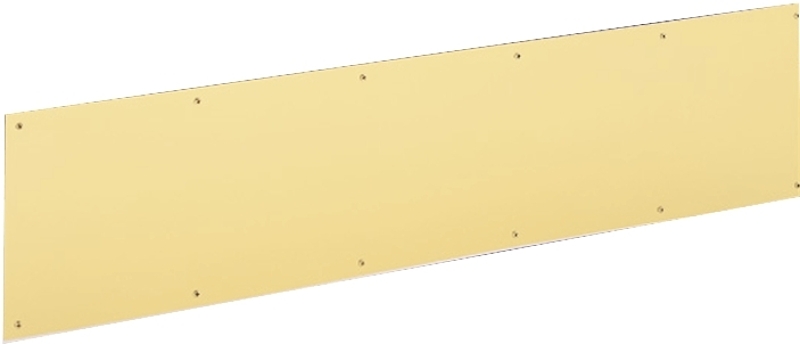 Schlage SC8400B3-8X34 Kick Plate, 34 in L, 8 in W, Brass, Anodized Brass