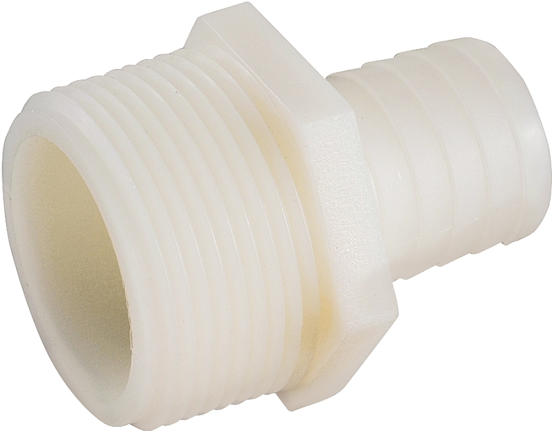 Anderson Metals 53701-1616 Hose Adapter, 1 in, Barb, 1 in, MIP, 150 psi Pressure, Nylon