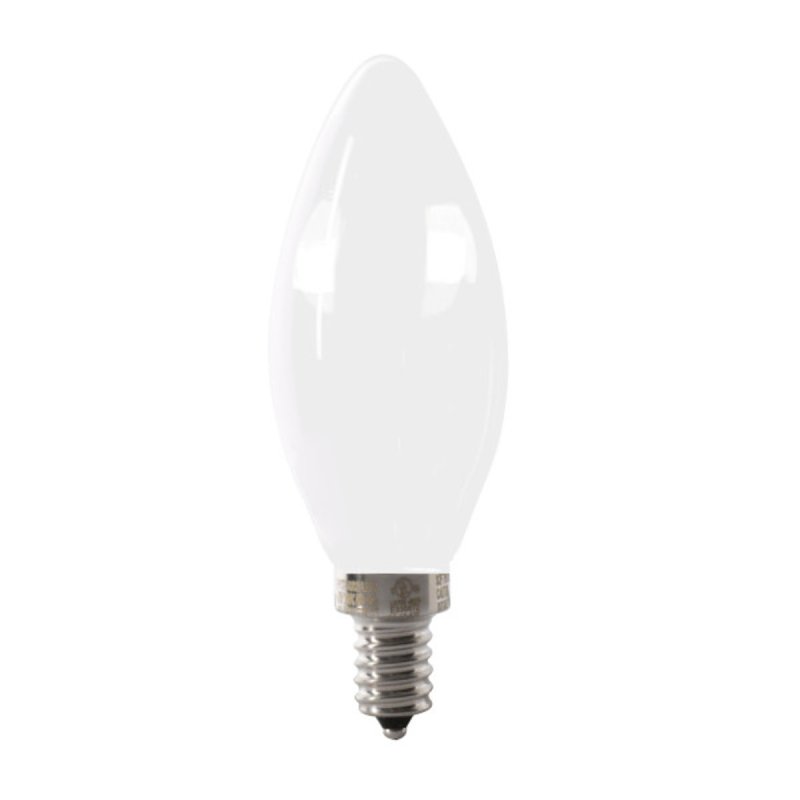 Feit Electric BPCTF60/927CA/FIL/2 LED Bulb, Decorative, 500 Lumens, 60 W, B10 Lamp, 60 W Equivalent, E12 Lamp Base