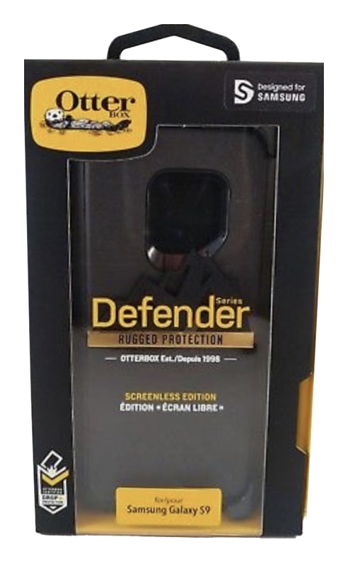 Nite Ize Defender 77-57814 Cell Phone Case, For: Samsung Galaxy S9, Polycarbonate/Rubber, Black