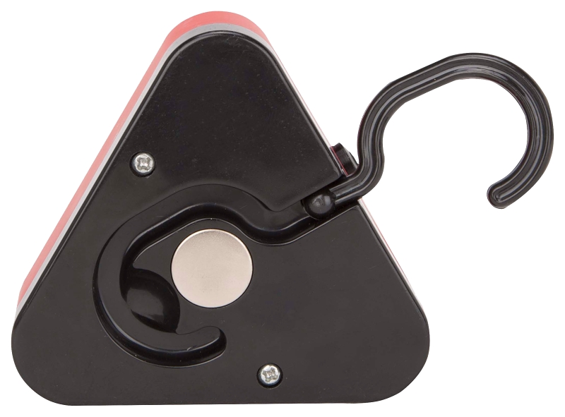 PowerZone 12620 COB LED Triangle Work Light, Red Reflector, ABS/PS Reflector, 3-1/4 in W Reflector