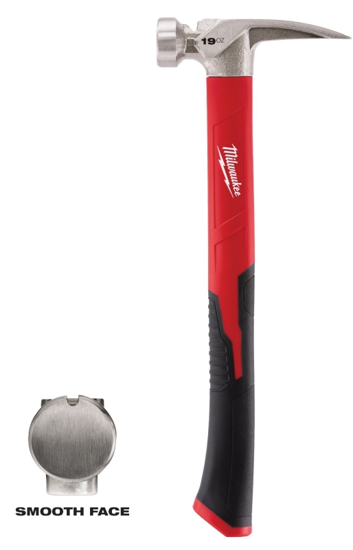 Milwaukee 48-22-9316 Hammer, 19 oz Head, Straight Head, Steel Head, 15-1/4 in OAL