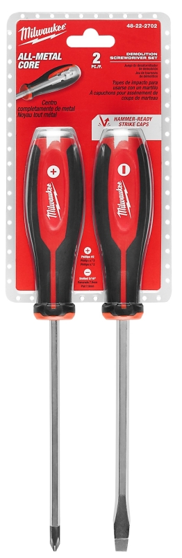 Milwaukee 48-22-2702 Screwdriver Set, 2-Piece, Steel