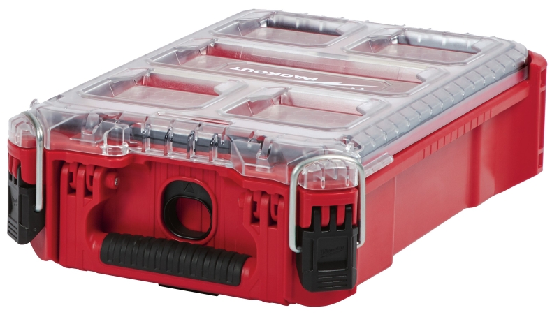 Milwaukee 48-22-8435 Organizer, 75 lb Capacity, 9.72 in L, 15.24 in W, 4.61 in H, 5-Compartment, Plastic, Red